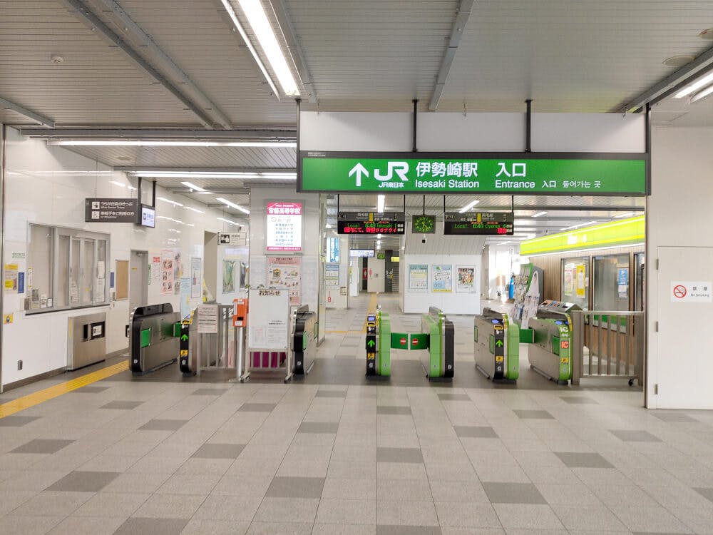 JR両毛線「伊勢崎駅」下車。北口に向かいます。