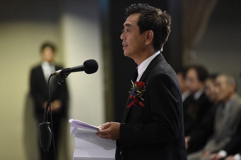ルパン三世役を引き継いだ栗田貫一さん ©「モンキー・パンチ先生を偲ぶ会」実行委員会