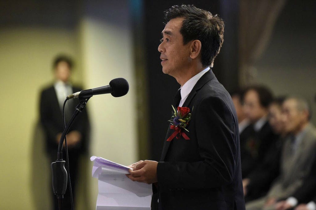 ルパン三世役を引き継いだ栗田貫一さん ©「モンキー・パンチ先生を偲ぶ会」実行委員会