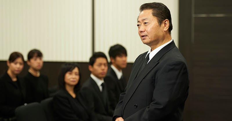 家族葬における喪主のあいさつ