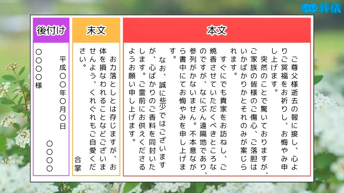 お悔やみの手紙のマナーとは?正しい書き方と文例、便箋の選び方 | はじめてのお葬式ガイド