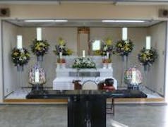 大和高田市営斎場内の式場でのお葬式