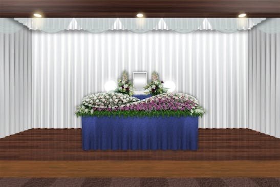 生花を使った祭壇をご提案いたします。