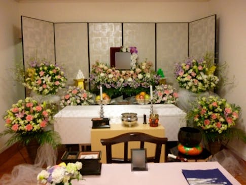 花セレモニーの市民葬儀例